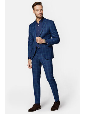 Lancerto Lancerto Garnitur Orlando GA073123000005 Granatowy Slim Fit