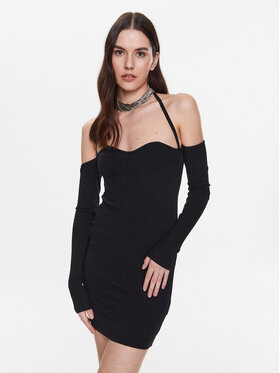 Birgitte Herskind Birgitte Herskind Коктейлна рокля Kathleen 4775935 Черен Slim Fit