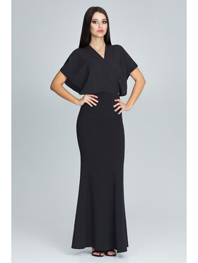 FIGL FIGL Šaty M577 Černá Regular Fit