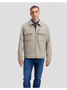 Lee Lee Kurtka przejściowa UTILITY WOOL JKT Beżowy Regular Fit