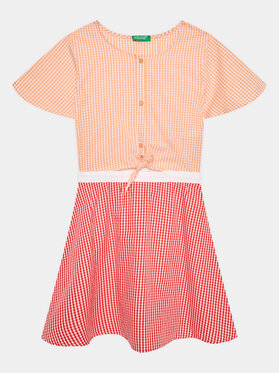 United Colors Of Benetton United Colors Of Benetton Igapäevane kleit 47KTCV01B Oranž Regular Fit