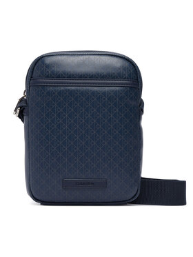 Calvin Klein Calvin Klein Maža rankinė Emblem Aop Coated Slim Reporter LV04D3334G Tamsiai mėlyna