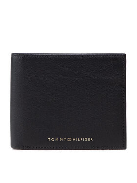 Tommy Hilfiger Tommy Hilfiger Veľká pánska peňaženka Premium Leather Cc Flap And Coin AM0AM10239 Čierna