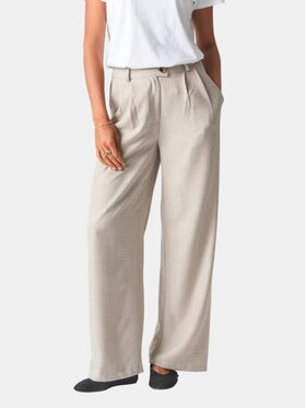 TeeShoppen TeeShoppen Spodnie materiałowe 'Basic Collection' Beżowy Regular Fit