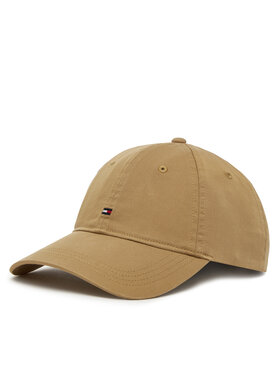 Tommy Hilfiger Tommy Hilfiger Шапка с козирка Essential Flag Soft Cap AW0AW17632 Бежов