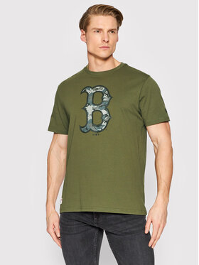 New Era New Era T-Shirt Boston Red Sox Logo 12893134 Πράσινο Regular Fit