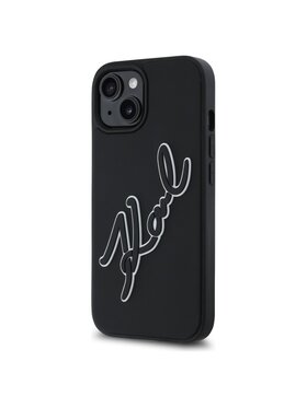 KARL LAGERFELD KARL LAGERFELD Etui na telefon 3D Rubber Signature Czarny