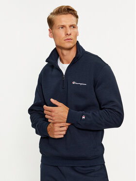 Champion Champion Pulóver Half Zip Sweatshirt 219213 Sötétkék Comfort Fit