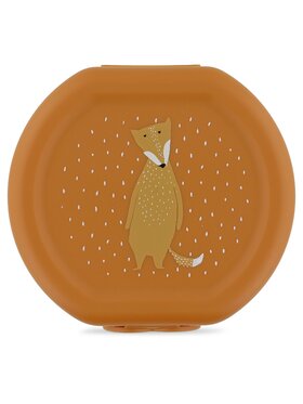 Trixie Baby Trixie Baby Pojemnik na żywność Zestaw pojemników na przekąski z klipsem 2 szt. - Lis Pomarańczowy