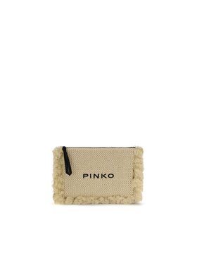 PINKO PINKO Τσάντα Beige Polypropylene Clutch Μπεζ