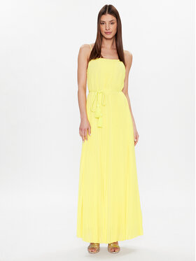 TWINSET TWINSET Лятна рокля 231LM2RDD Жълт Regular Fit