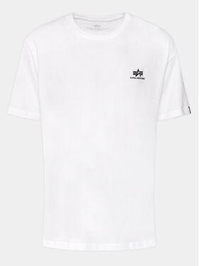 Alpha Industries Alpha Industries T-Shirt Basic T Small 188505 Biały Regular Fit