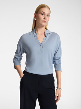 Elena Mirò Elena Mirò Sweter M092Z000857N0A4 Turkusowy Regular Fit