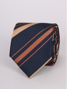 LARS LARS Krawat P3456 Granatowy