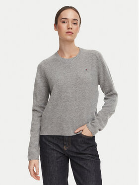 Tommy Hilfiger Tommy Hilfiger Megztinis WW0WW51432 Tamsiai pilka Regular Fit
