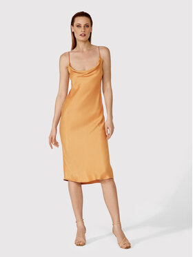 Simple Simple Ежедневна рокля SUD020 Кафяв Regular Fit
