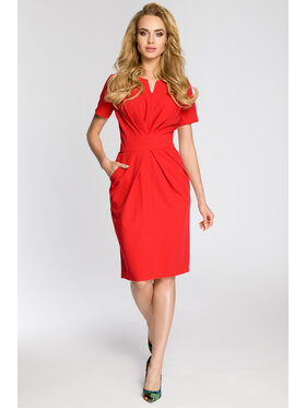 Made of Emotion Made of Emotion Abito da cocktail M234 Rosso Sexy Straight Fit