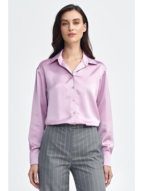 NIFE NIFE Koszula K80 Różowy Regular Fit