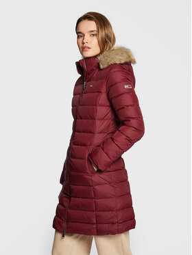 Tommy Jeans Tommy Jeans Daunenjacke Essential DW0DW09060 Dunkelrot Regular Fit