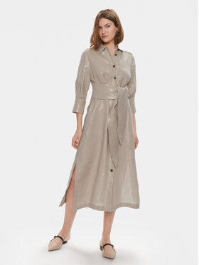 Marella Marella Рокля тип риза Balia 2413221114 Бежов Regular Fit