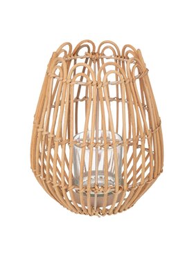 MIAhome MIAhome Lampion rattanowy LATERNA 22 cm Brązowy