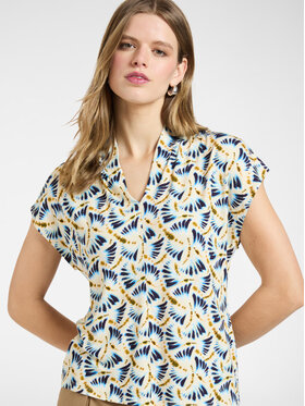 Elena Mirò Elena Mirò T-Shirt G005Z000634N041 Biały Regular Fit