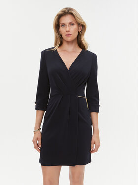 Rinascimento Rinascimento Koktejlové šaty CFC0019181002 Tmavomodrá Regular Fit