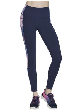 Skechers Skechers Legginsy GOWALK SUMMER ROSE Granatowy Classic Fit