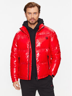 Hugo Hugo Пухено яке Biron 50496280 Червен Regular Fit