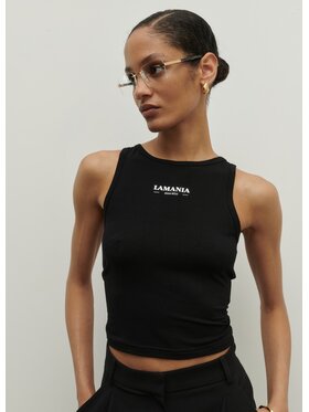 La Mania La Mania Top BASIC 3 CROP TOP 2 Nero Classic Fit