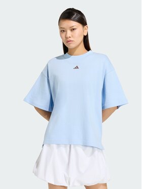 adidas adidas T-Shirt 162937 Niebieski jasny Loose Fit