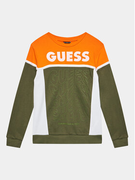 Guess Guess Суитшърт L3BQ02 KAX73 Каки Regular Fit
