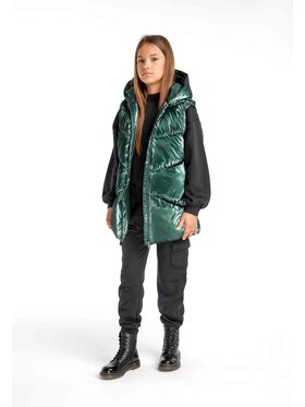 MINOTI MINOTI Kamizelka 16gilet 1 Zielony Regular Fit