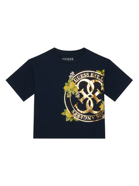 Guess Guess Тишърт J6GI00 K6YW4 Тъмносин Regular Fit