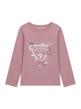 Guess Guess Bluză K6YI24 K3732 Roz Regular Fit