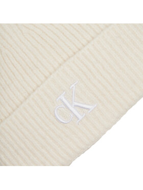 Calvin Klein Jeans Kapa Thick Embroidery Beanie K60K612321 Écru