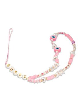 Guess Guess Zawieszka Beads Shell Różowy