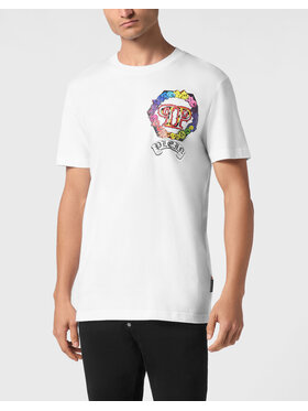 PHILIPP PLEIN PHILIPP PLEIN T-Shirt 21187 Biały Regular Fit