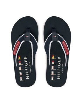 Tommy Hilfiger Tommy Hilfiger Flip flop Patch Hilfiger Beach Sandal FM0FM05435 Bleumarin