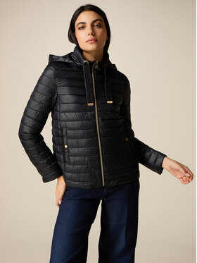 Oltre Oltre Giubbotto piumino F029R001521N033 Nero Regular Fit