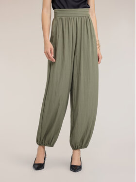 Motivi Motivi Spodnie materiałowe P03OQ004766N025 Zielony Baggy Fit