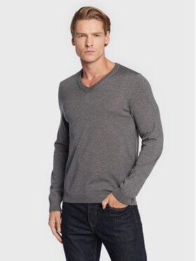 BOSS Boss Pulover Melba-P 50468261 Gri Slim Fit