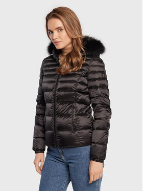 RefrigiWear RefrigiWear Vatovaná bunda W97601 RA0035 Černá Regular Fit