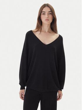 Kontatto Kontatto Pulover 3M0815C Negru Relaxed Fit