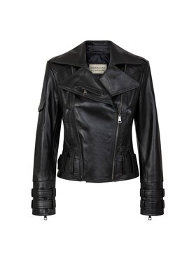 Rhenium Store Rhenium Store Kurtka skórzana Ibiza Black Czarny Regular Fit