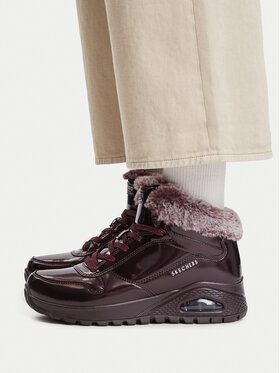 Skechers Skechers Gležnjarji Uno Rugged 168126/BURG Bordo rdeča