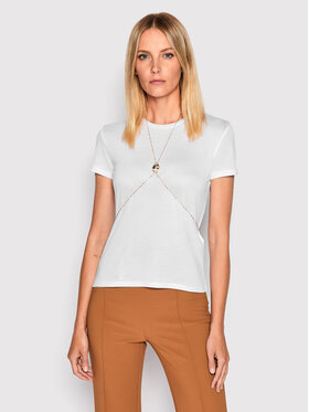 Elisabetta Franchi Elisabetta Franchi T-shirt MA-012-26E2-V180 Blanc Regular Fit