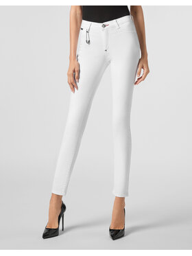 PHILIPP PLEIN PHILIPP PLEIN Jeggins 6279 Bílá Jegging Fit