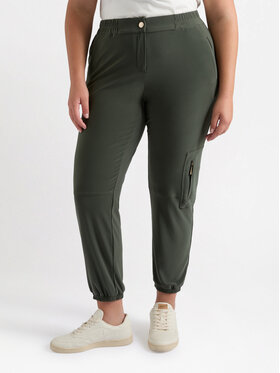 Fiorella Rubino Fiorella Rubino Spodnie materiałowe P153L002136N035 Zielony Regular Fit