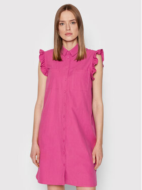 Vero Moda Vero Moda Košeľové šaty Signe 10265332 Ružová Regular Fit